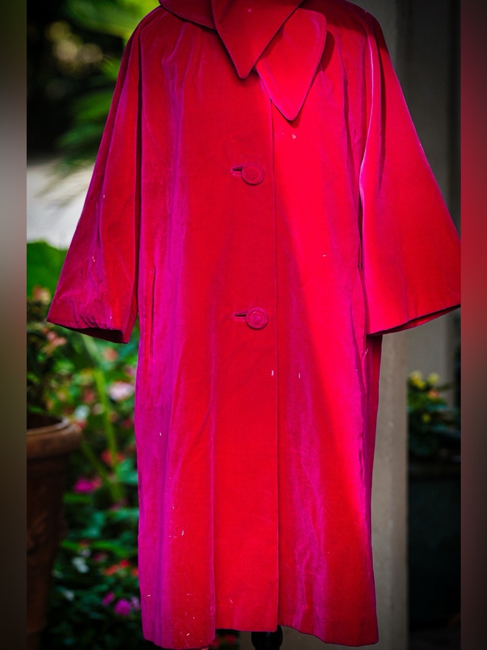 Sport Ease Fashions Red Velvet Coat – Made in Canada - Picture 7 of 12